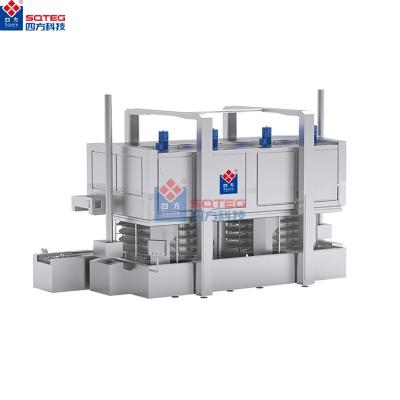 China Food Processing Machine High quality industrial high efficiency bakery biscuit intelligent efficient double spiral oven for sale