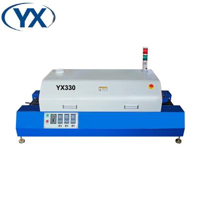 China Factory Temperature Stable Reflow Oven Machine YX330 with 3 Temperature Zone for SMT Production Line for sale