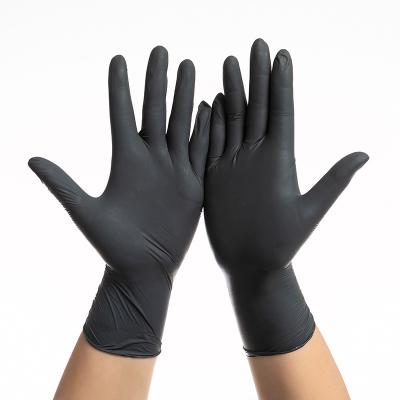 China Wholesale 100pcs Disposale Industrial White Blue Black Powder Free Food Grade Nitrile Gloves for sale