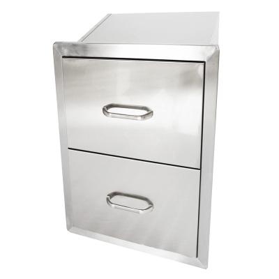 China Modern Custom Sizes Commercial Stainless Steel Sideboard With 2 Drawers for sale