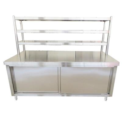 China Restaruant Hot Sale Customized Size Stainless Steel Real Steel Work Table For Restaurant Kitchen for sale