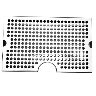 China Sustainable Grade 304 Stainless Steel Bar Top Detachable Drip Tray With Drainer for sale