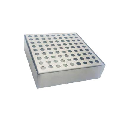 China Viable Factory Direct Stainless Steel Beer Drip Tray With Square Holes Round Rectangular Drip Tray Drip Tray for sale