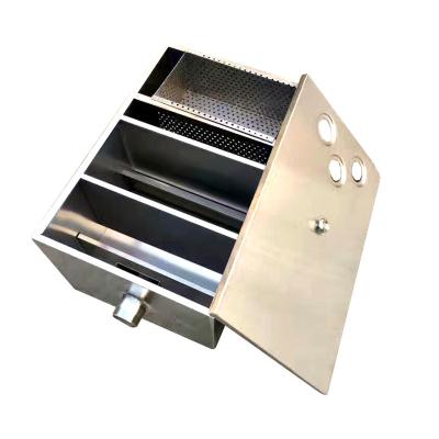 China Hotels Grease Trap Factory Canteen Wholesale Hotel Stainless Steel Grease Trap for sale