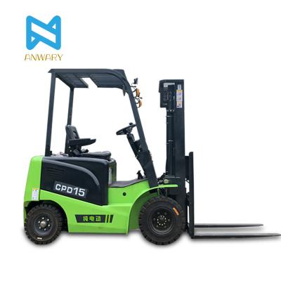 China Electric Cargo Stacker Trucks Forklift Car Countbalance Lifting Four Wheel Electric Hydraulic Trucks for sale