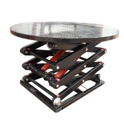 China Hotels Fixed Scissor Cargo Motorized Rotating Hydraulic Stage Lift Platform for sale