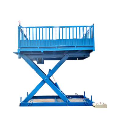 China Hotels AC Powered High Quality Fixed Platform Warehouse Elevator Lift Table Stationary Lift for sale