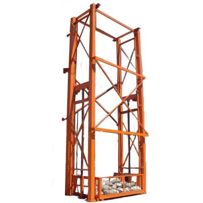 China Customized Modern Warehouse Double Guide Rail Cargo Lift Hydraulic Freight Elevator for sale