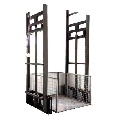 China Modern Wall Mounted Elevator 2 Ton Small Electric Cargo Lift Warehouse Cargo Lift for sale