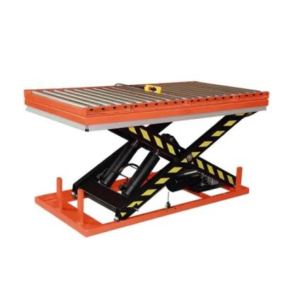 China Hotels Mini Portable Indoor Outdoor Stationary Standard Hydraulic Electric Work Scissor Lift With Roller for sale