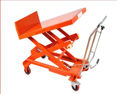 China Hotels portable manual professional manufacturer hydraulic scissor table lift with good quality for sale