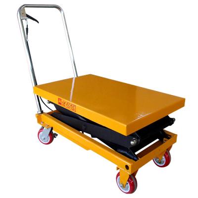 China Hotels Portable Manual Hydraulic Scissor Lift Table for sale