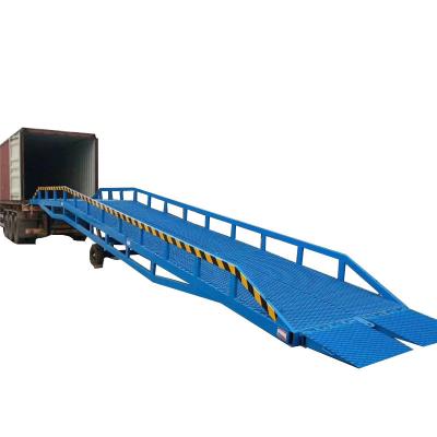 China Easy Operation Safety Convenience Machinery Manufacturing 10 Ton Movable Dock Ramp Forklift Movable Dock Ramp For Sale for sale