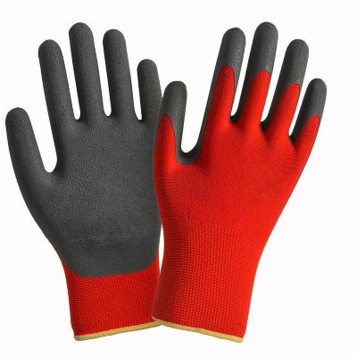 China Wholesale High Quality Flexible And Comfortable Natural Latex Palm Coated Gloves Hand Work Gloves for sale