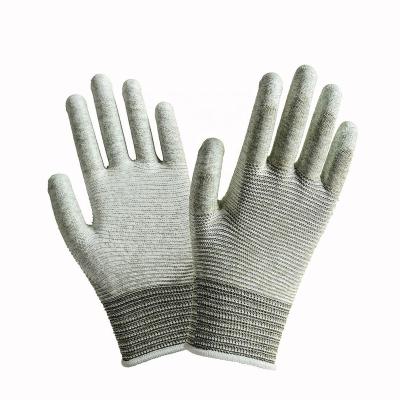 China Various Good Quality Polyester Anti-Slip Promotional PU Coated Gloves Work for sale