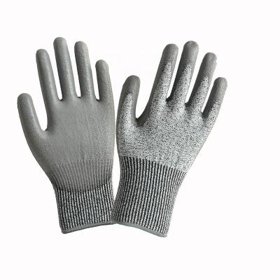 China Latest Design Top Quality Anti-Cut Anti-Slip Core PU Coated Gloves for sale