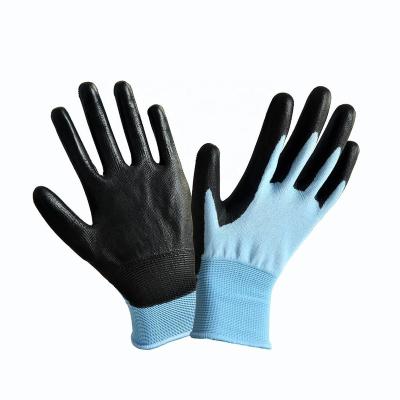 China Anti-skid cut-resistance factory supply attractive price anti-abrasion PU palm coated gloves work gloves for sale