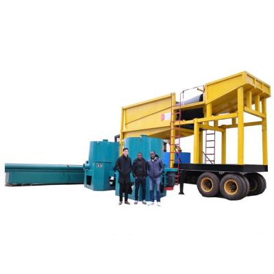 中国 energy & SINOLINKING 200tph Mining Portable Gold Mining Trommel Recovery Machinery 販売のため