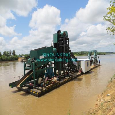 China energy & Chain Bucket Gold Machine Gold Mining Dredging Dredger For Sale à venda