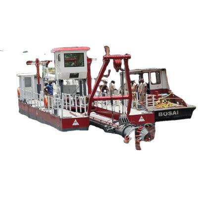 China Sand dredging or dredging river sand vessel cutter suction boat dredger machine desilting for sale