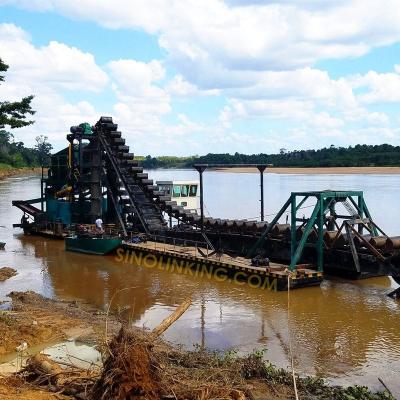 China Bucket Dredge Gold Mining Dredge For Sale 100-300 tph for sale