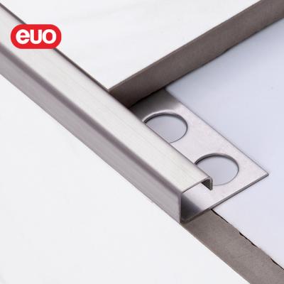 China Modern EUO Tile Accessories Stainless Steel Tile Trim Q Form Customizable Wholesale Tile Profiles for sale