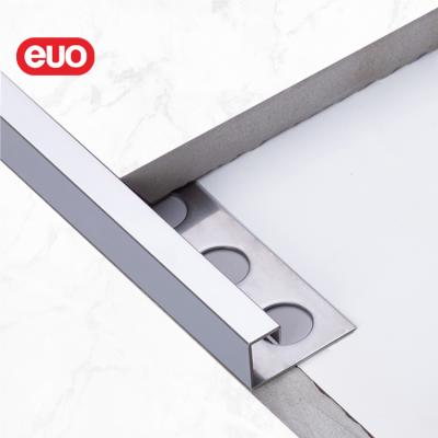 China Modern euo free sample 304 stainless steel tile trim Q shape tile accessories tile wall profiles for sale