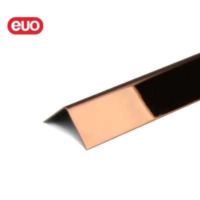 China Free Sample Modern L Shape Metal Tile Corner Trim Stainless Steel Tile EUO Corner Trim For Tile Edge Protector for sale