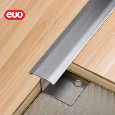 China modern euo metal transition strip for floor tile and carpet stainless steel tile cover strips for sale