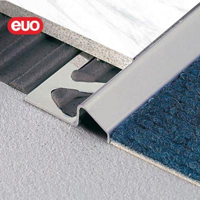 China Modern Euro Customized Carpet Edge End Profile Stainless Steel Carpet Transition Junction Panels for sale