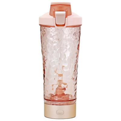 China Sustainable USB Rechargeable Electric Sport BPA Free Gym Customized Plastic Portable Custom Shaker Bottle for sale