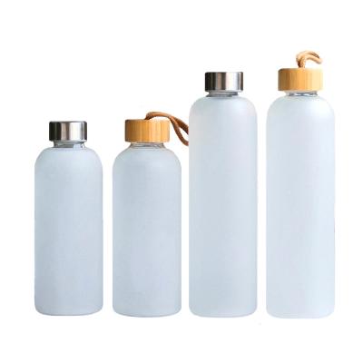 China Sustainable Wholesale 1000ml 750ml Frosted Matte Motivational Time Marker Skinny Empty Water Bottles for sale