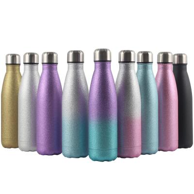 China Amazon CLASSIC Top Sell 304 Stainless Steel Sports Flash Paint Cola Thermos Empty Water Bottles for sale