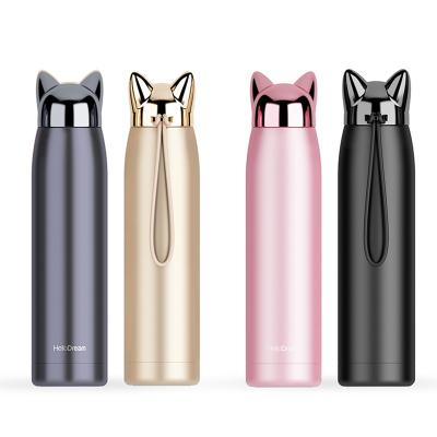 China Fox Ear Thermos Kids Gift Stainless Steel Insulated Viable Custom Mug for sale