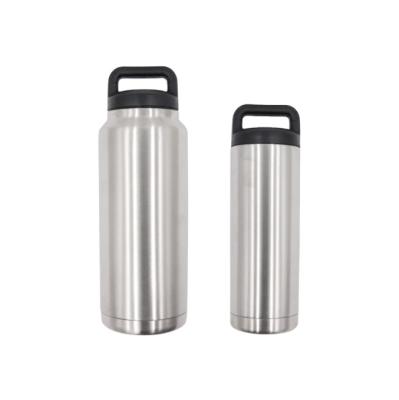 China CLASSIC High Quality Sports Water Bottle 18oz 36ozl Double Wall Stainless Steel Vacuum Insulated White Water Bottle for sale