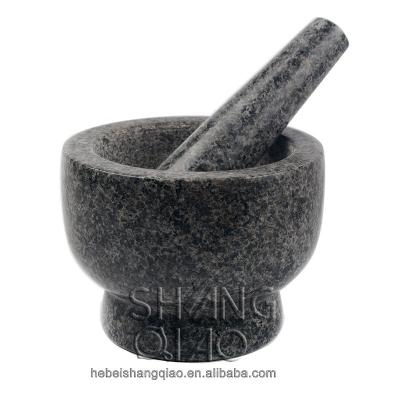 China Sustainable natural granite mortar and pestle for sale