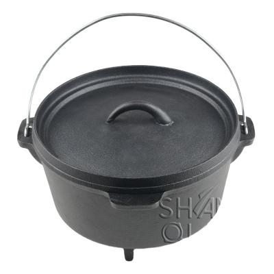 China Multi Sustainable Sizes Outdoor Pre-Seasoned Cast Iron Dutch Oven for sale