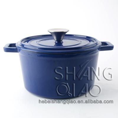 China Viable Enamel Cast Iron Round Cast Iron Oven Classic Cast Iron Dutch Casserole for sale