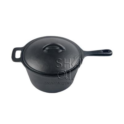 China Amazon 7.5 Inch Pre-Seasoned Melting Butter Pot Pan Sustainable Hot Selling Hotter Sauce Pot for sale