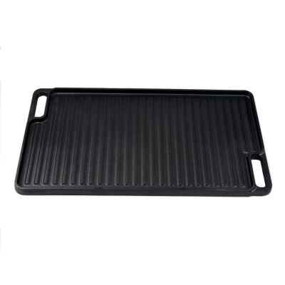 China Sustainable Reversible Pre-Seasoned Cast Iron Grill And Griddle for sale