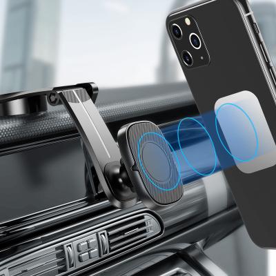 China Adjustable Universal Magnetic Air Vent Car Cell Phone Holder Dashboard Clip Magnet Cell Phone Holder Mount For Car iPhone for sale