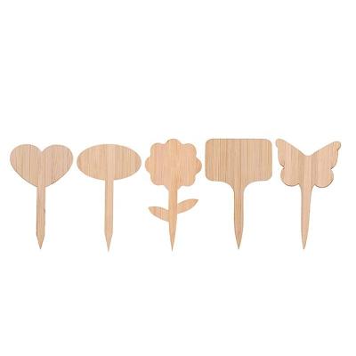 China Garden Accessories Customized Garden Herbs Flowers Bamboo Decorative Plant Tags Wooden Tags Bamboo Plant Tags for sale