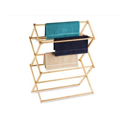 China Mordern Beech Wood Space Saving Collapsible Folding Laundry Drying Rack for Clothes Wooden Clothes Dryer for Japan for sale