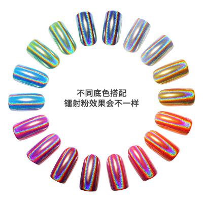 China Easy Apply Youvi 2021 New Arrival Rainbow Nail Laser Powder For Wholesale With Competitive Price for sale