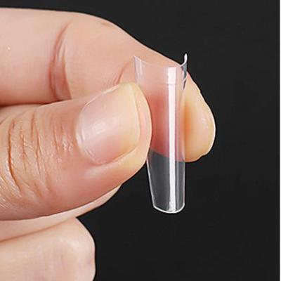 China Easy Apply Long XXXL Pointed Flat Head French Manicure Nails 500/600 Piece Factory Direct Sales Finger Nail Art Tips for sale