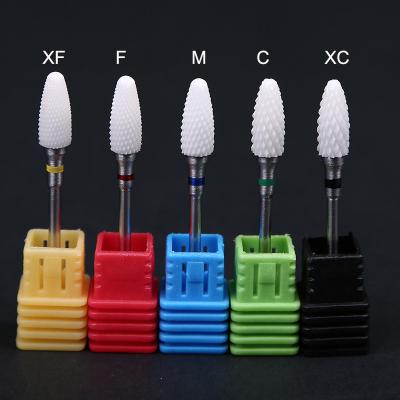 China Nail Gel Cleaning Ceramic Nail Drill Manicure Bit Ceramic Bit for sale