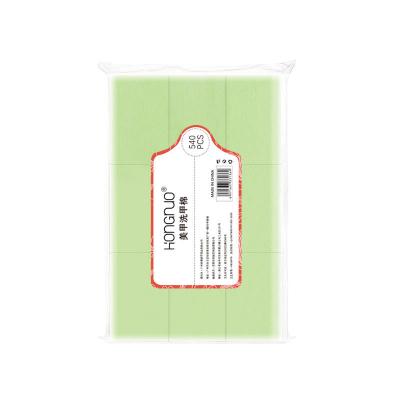 China Easy To Be Used Good Quality 540pcs/bag Nail Art Gel Polish Remover Cotton Pad For Disposable Nail Art Manicure Towel Salon Tools for sale