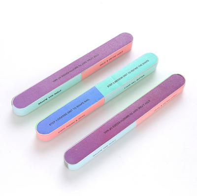 China High Quality Personal or Salon Nail 7 Steps File Manicure Nail Polish Tools Sandpaper Nail File for sale