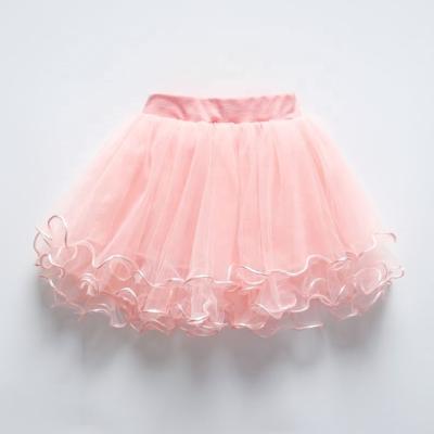 China Beautiful Breathable Tulle Flower Embroidery Toddler Girls Tutu Skirts Summer Te koop