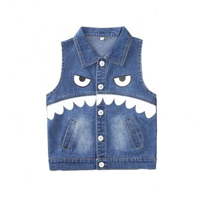 China New Style Viable Children Denim Spring Fashion Casual Vests For Boys Designer Kid Top Pattern Vest Te koop